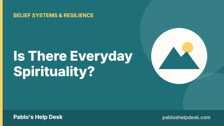 Graphic with the headline: Is There Everyday Spirituality?