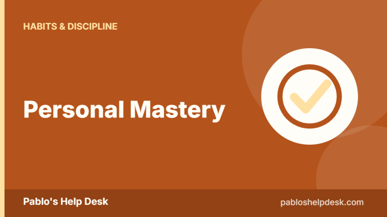 Graphic with the headline: Personal Mastery